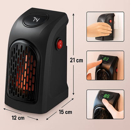 Calefactor Electrico Portatil De Pared